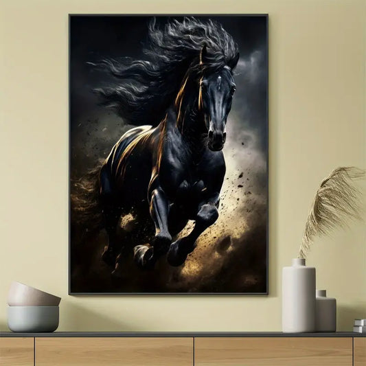 Warrior's Horse Glass Print Wall Art UV on ACRYLIC