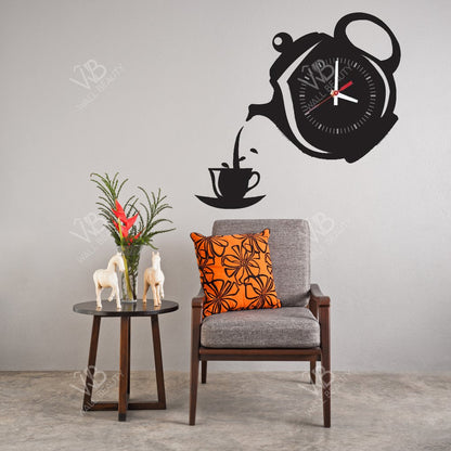 Tea Pot 3D Wall Clock