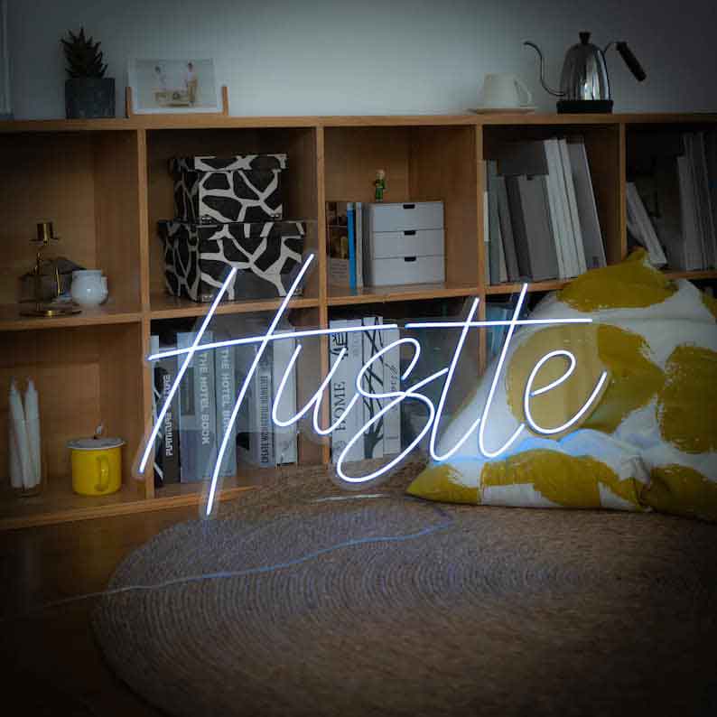 Hustle Neon Sign