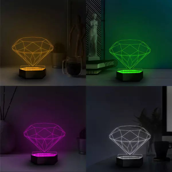 Diamond 3D Illusion Lamp