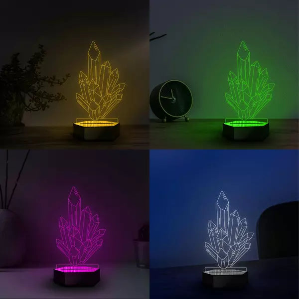 Crystal 3D Illusion Lamp