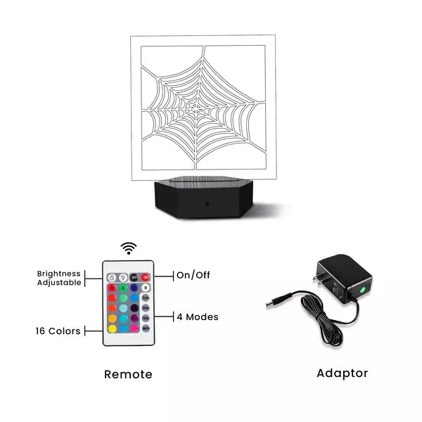 Spider Cover 3D Illusion Lamp