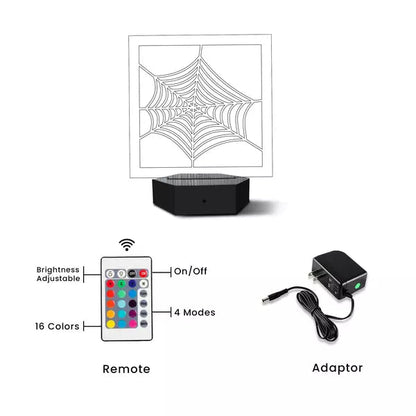 Spider Cover 3D Illusion Lamp