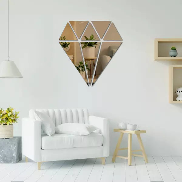 Acrylic Diamond Mirror Wall Stickers