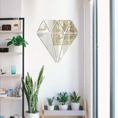 Acrylic Diamond Mirror Wall Stickers