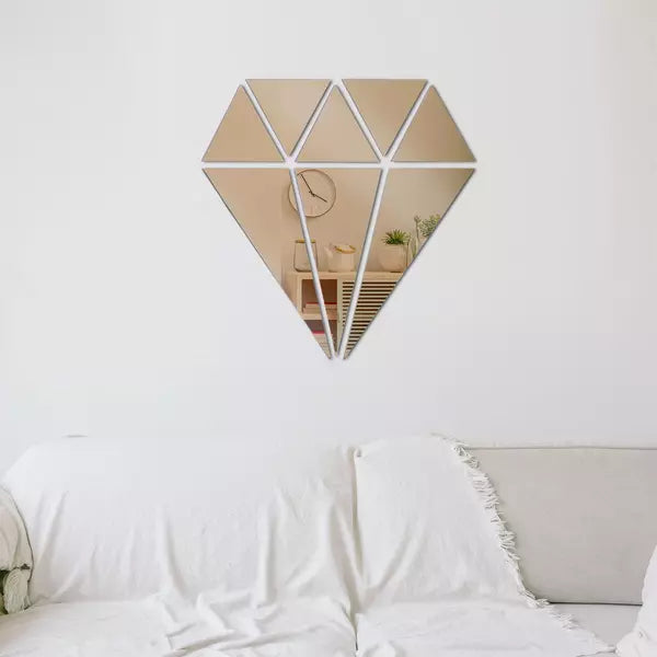 Acrylic Diamond Mirror Wall Stickers